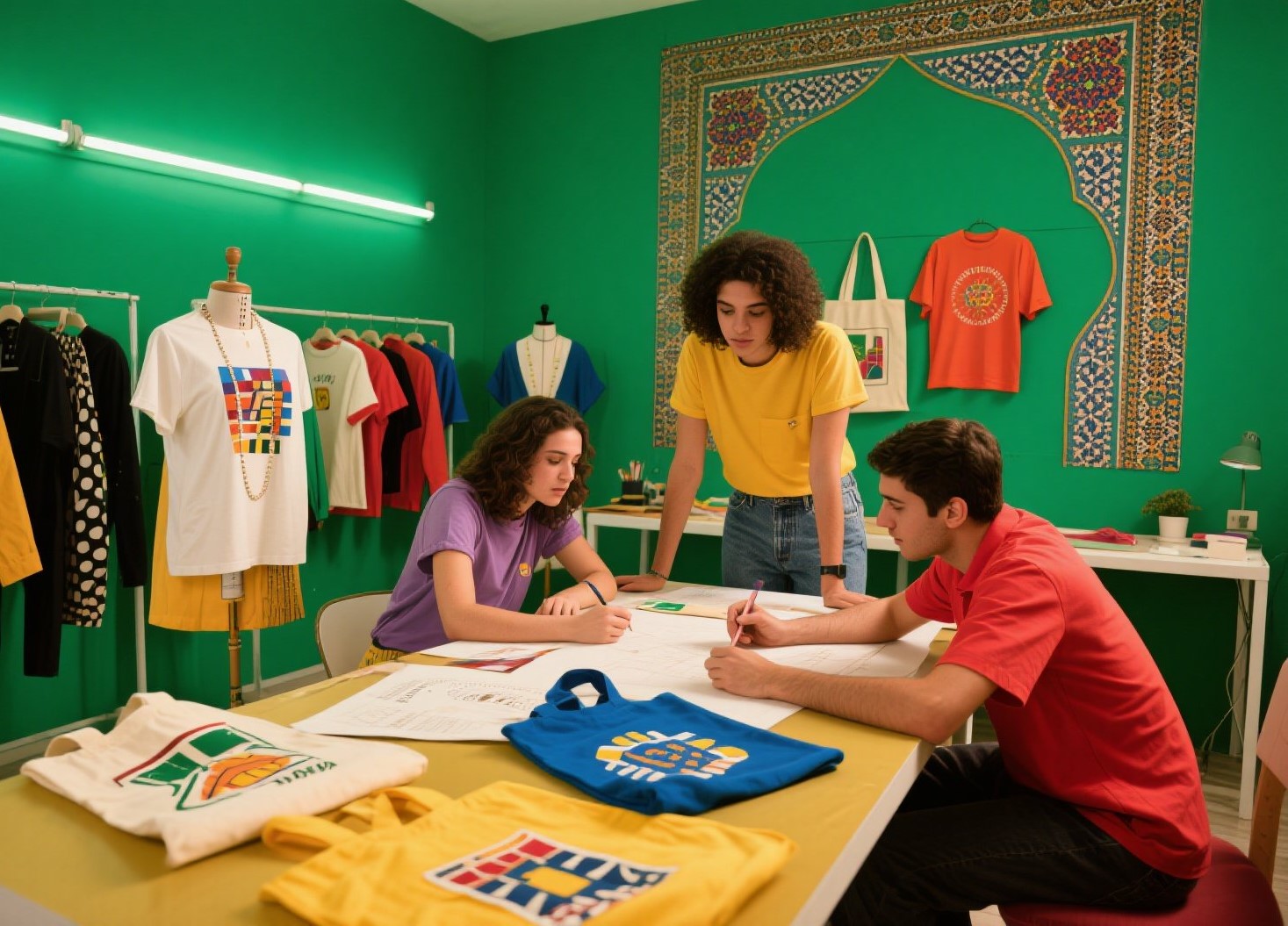 dreamina-2025-08-30-8441-_Create a lively Moroccan studio scene s...