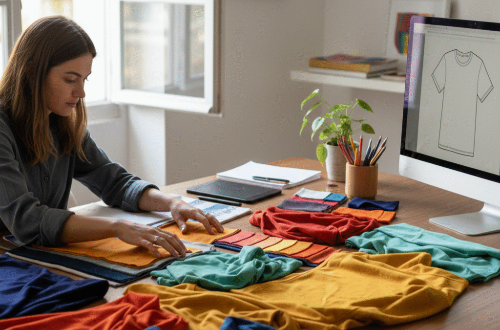 7 أسرار ل اختيار الألوان المناسبة لتصميم الميرش اللي كيزيد فرص البيع على المتاجر الإلكترونية